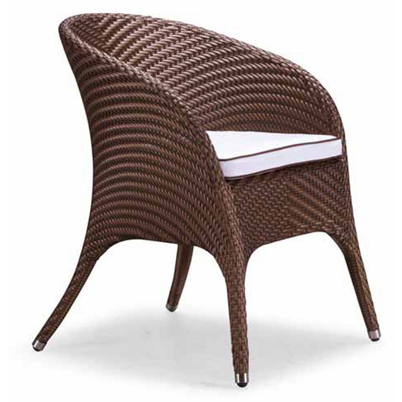 Wicker Outdoor Chair on Nuevo Wicker Lotus Outdoor Dining Chair Nv Hgga674   Outdoorchairsmart