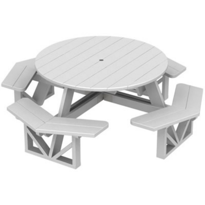 Outdoor Tables  Benches on Outdoor Benches   Polywood Octagon Park Picnic Table And Bench