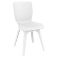 Mio PP Dining Chair with White Legs and White Seat ISP094